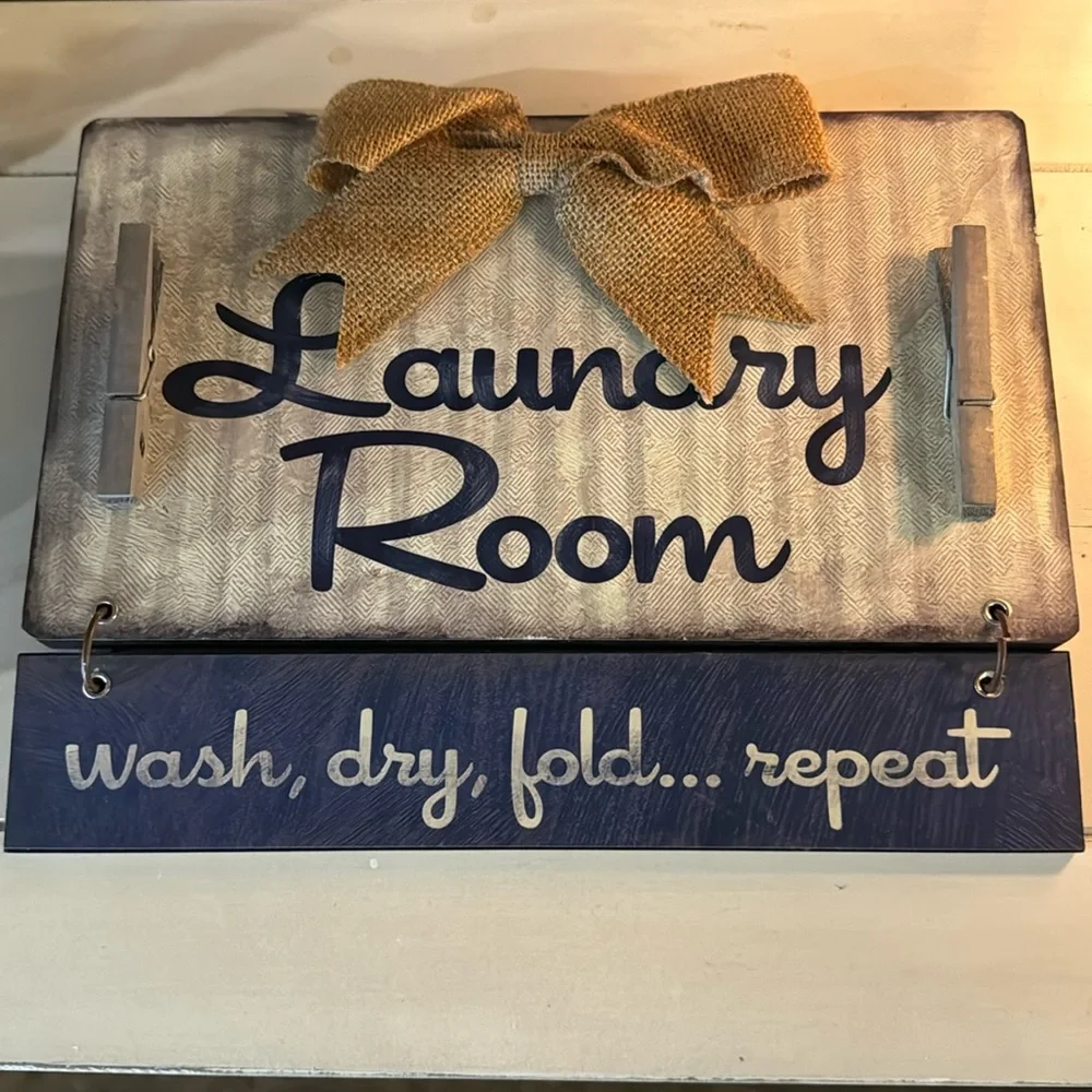 Chabby chic Laundry sign - Picture 1 of 4